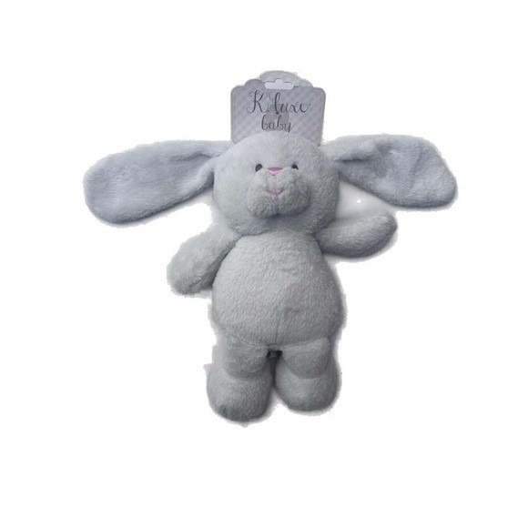 Kellytoy Other - Newborn  Bunny Rabbit Plush Stuffed Animal Rattle & Crinkle Ears BRAND NEW